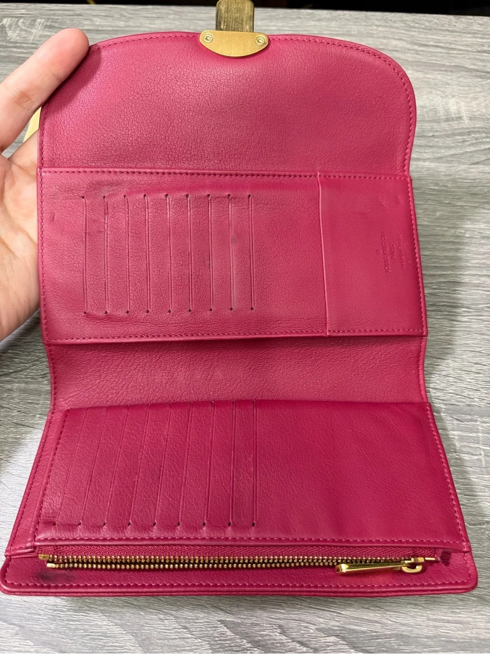 Louis Vuitton Mahina Amelia Leather Wallet